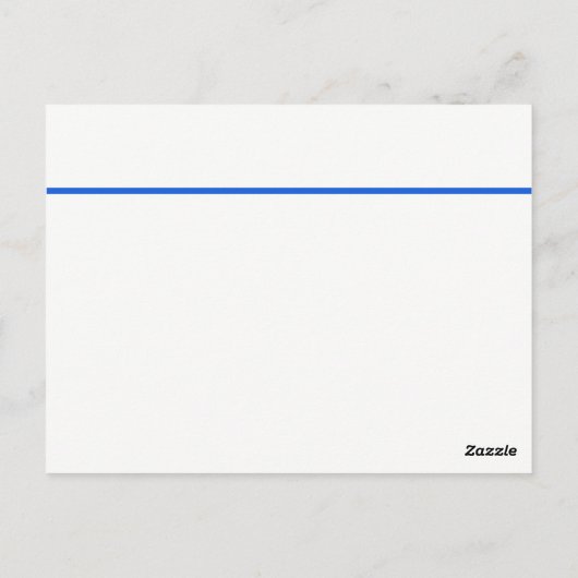 Thin Blue Line UK vlag Briefkaart (Achterkant)