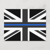 Thin Blue Line UK vlag Briefkaart (Voorkant)