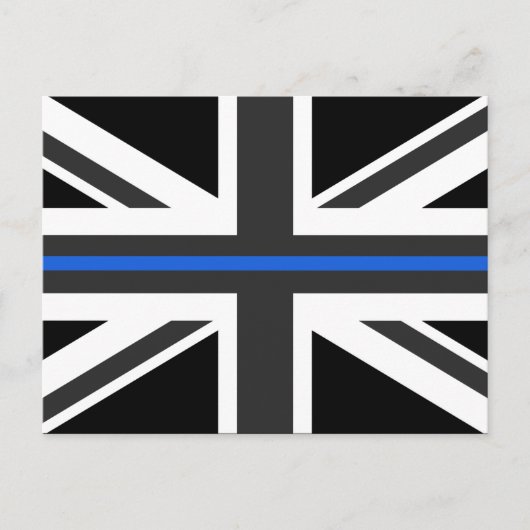 Thin Blue Line UK vlag Briefkaart (Voorkant)