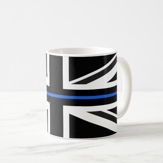 Thin Blue Line UK vlag Koffiemok (Voorkant rechts)