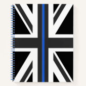Thin Blue Line UK vlag Notitieboek (Voorkant)