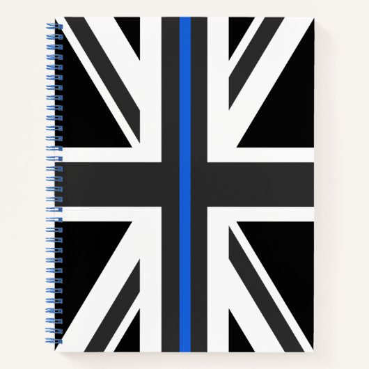 Thin Blue Line UK vlag Notitieboek (Voorkant)