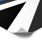 Thin Blue Line UK vlag Poster (Hoek)