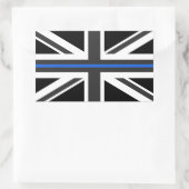 Thin Blue Line UK vlag Rechthoekige Sticker (Tas)