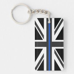 Thin Blue Line UK vlag Sleutelhanger