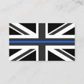 Thin Blue Line UK vlag Visitekaartje (Achterkant)