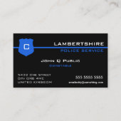 Thin Blue Line UK vlag Visitekaartje (Voorkant)