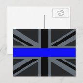 Thin Blue Line Union-aansluiting Briefkaart (Voorkant / Achterkant)