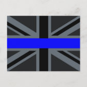 Thin Blue Line Union-aansluiting Briefkaart (Voorkant)