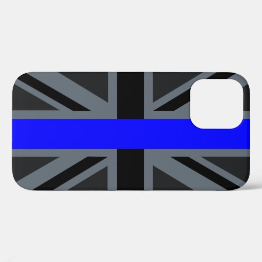 Thin Blue Line Union-aansluiting Case-Mate iPhone Case (Achterkant (horizontaal))