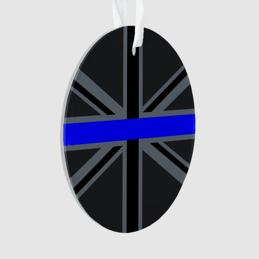 Thin Blue Line Union-aansluiting Ornament (voorkant)