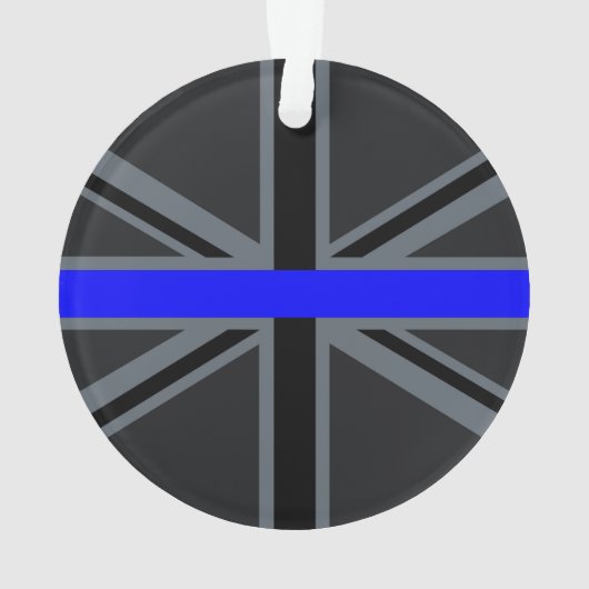 Thin Blue Line Union-aansluiting Ornament (achterkant)
