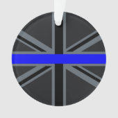 Thin Blue Line Union-aansluiting Ornament (voorkant)