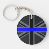 Thin Blue Line Union-aansluiting Sleutelhanger (Voorkant)