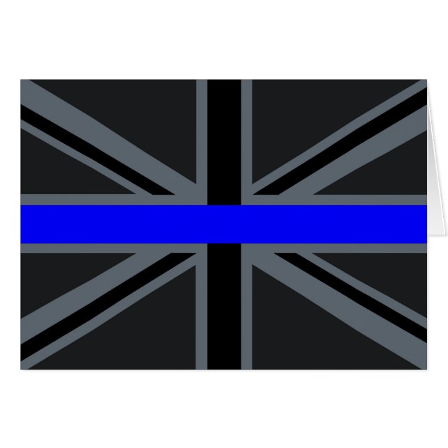 Thin Blue Line Union Jack Decor (Voorkant Horizontaal)