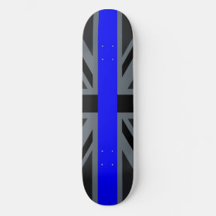 Thin Blue Line Union Jack Decor Persoonlijk Skateboard