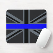 Thin Blue Line Union Jack Graphic Muismat (Met muis)