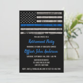 Thin Blue Line - USA FLAG Blue - politieverlaging Kaart (Staand voorkant)