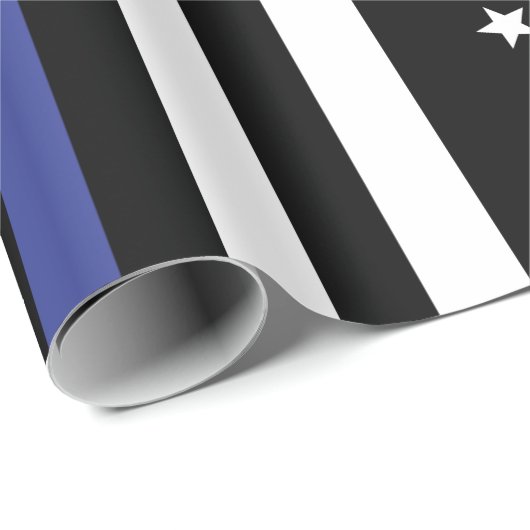 Thin Blue Line USA-vlag Cadeaupapier (Rol Hoek)