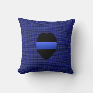 Thin Blue Line - verwisselbaar Kussen