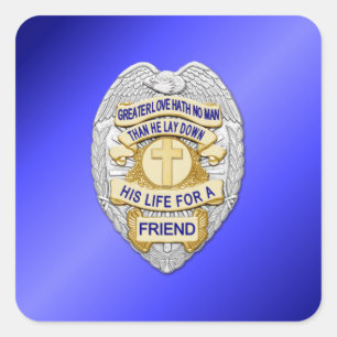 Thin Blue Line Vierkante Sticker