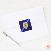 Thin Blue Line Vierkante Sticker (Envelop)