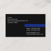 Thin Blue Line Visitekaartje (Achterkant)