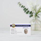 Thin Blue Line Visitekaartje voor LEO (Staand voorkant)