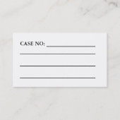 Thin Blue Line Visitekaartje voor LEO (Achterkant)