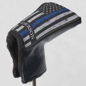 thin blue line vlag Aangepaste politie Golfheadcover (3/4 voorkant)