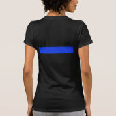 Thin Blue Line voor/achter T-shirt (Achterkant)