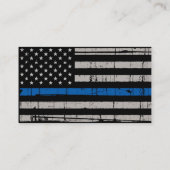 Thin Blue Line - VS Amerikaanse vlagpolitie Visitekaartje (Achterkant)