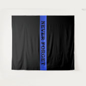 Thin Blue Line Wandkleed (Voorkant (horizontaal))