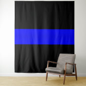 Thin Blue Line Wandkleed (In situ)