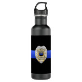 Thin Blue Line Waterfles (Voorkant)