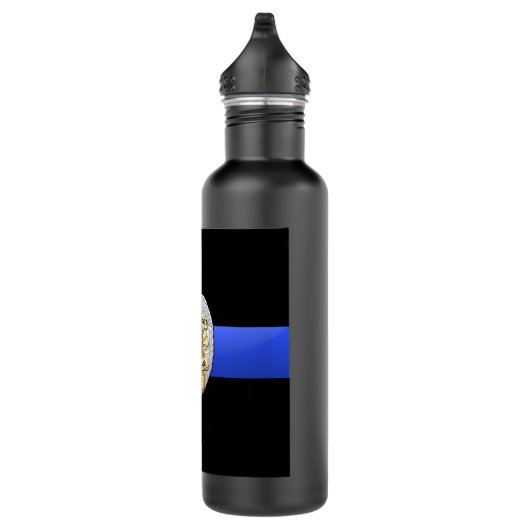 Thin Blue Line Waterfles (Rechts)