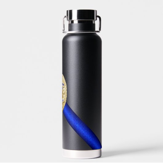 Thin Blue Line Waterfles (Achterkant)