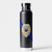 Thin Blue Line Waterfles (Links)
