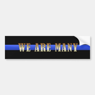 Thin Blue Line we zijn er veel Bumpersticker