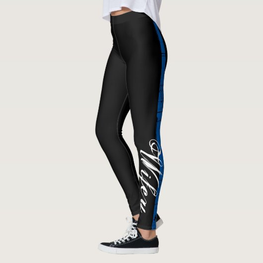 Thin Blue Line Wifey Leggings Law Enforcement (Links)