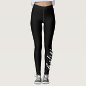 Thin Blue Line Wifey Leggings Law Enforcement (Voorkant)