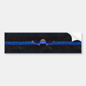 Thin Blue Line Wings Bumpersticker (Voorkant)