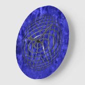 Thin Blue Line Wire Wereldbol Grote Klok (Hoek)