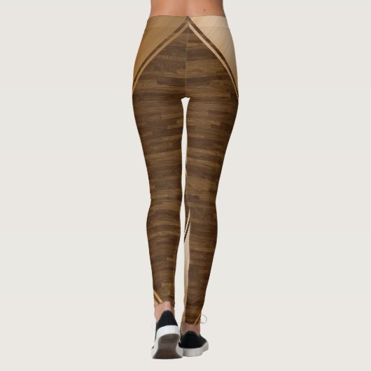 Thin Blue Line - Wood Inlay Leggings (Achterkant)