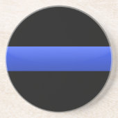 Thin Blue Line Zandsteen Onderzetter (Voorkant)