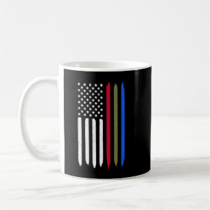 Thin Blue Red Green Line American Flag Police Mili Koffiemok