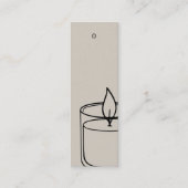 Thin Candle Product Jar Prijs Hang Label Kaart (Voorkant)