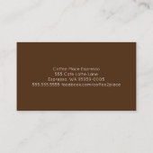 Thin Double Number Loyalty Coffee Punch Card (Achterkant)