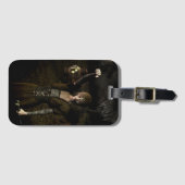 Thin female carrying lamp bagagelabel (Voorkant (horizontaal))