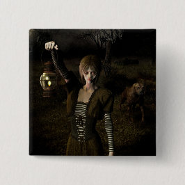 Thin female carrying lamp vierkante button 5,1 cm